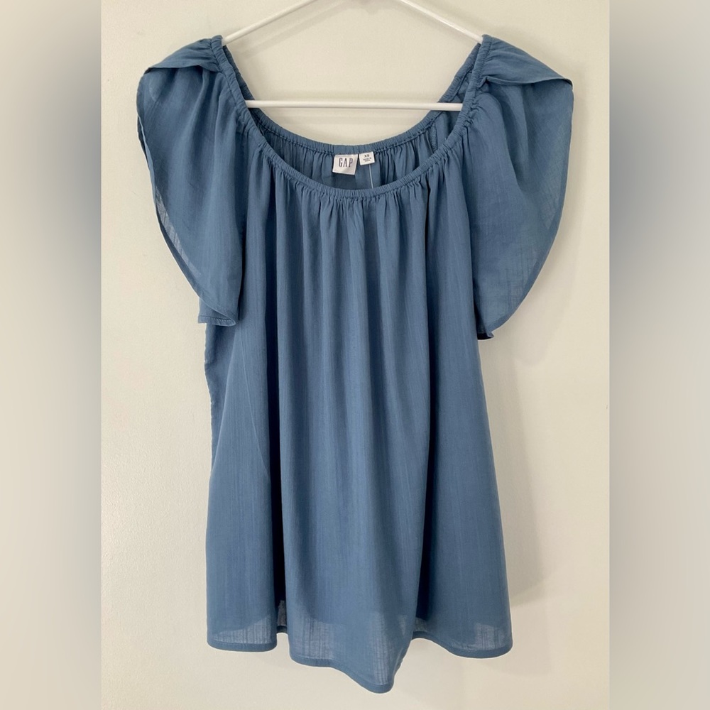NWT GAP Factory Indigo Blue Blouse